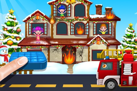 Christmas Santa Hero - Fire & Rescue Kids Games screenshot 3