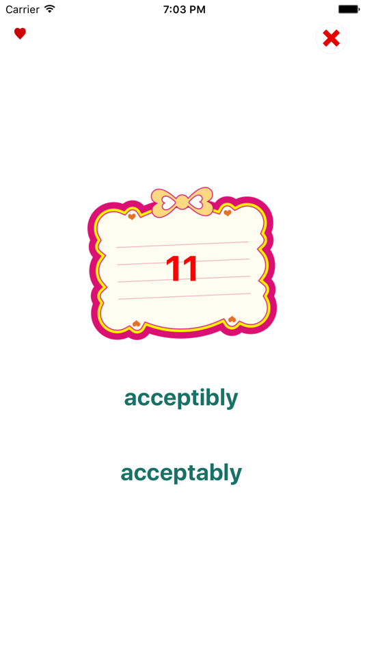 #3. Spelling Test+ (iOS) 由: Nhung Selly