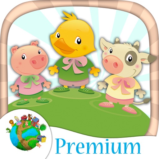 Color farm animals - coloring book - Premium