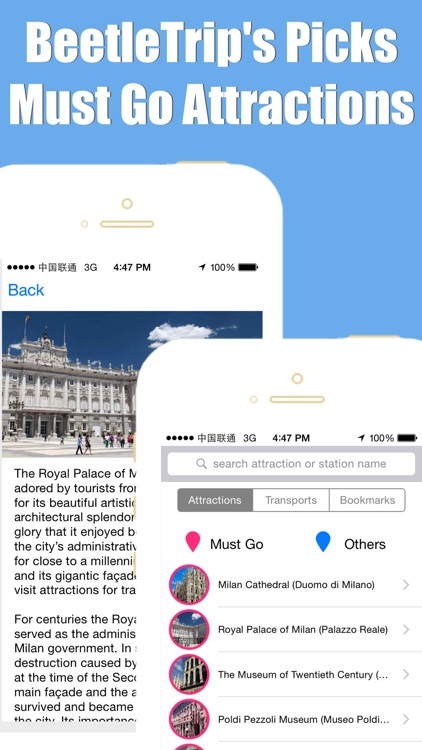 Milan Map offline, BeetleTrip Milano Italia treno subway metro street pass travel guide trip route planner advisor
