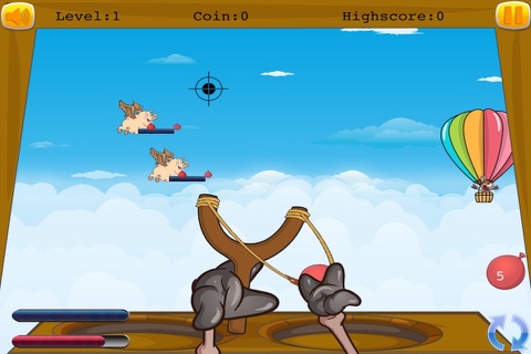 Donkey Slingshot Revenge - Flying Pigs Chase Mania FREE screenshot 4