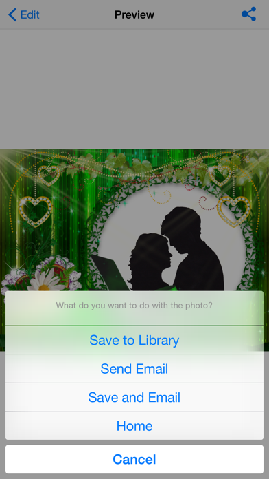 Love Photo Frame iPhone screenshot 5 - Photo & Video app