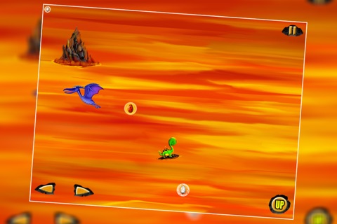 Rocking Surf Dinosaur : The Fire Lava River Prehistoric Journey - Free screenshot 4