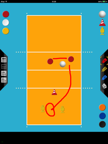 Volleyball strategy board free version iPad screenshot 3 - Sports app
