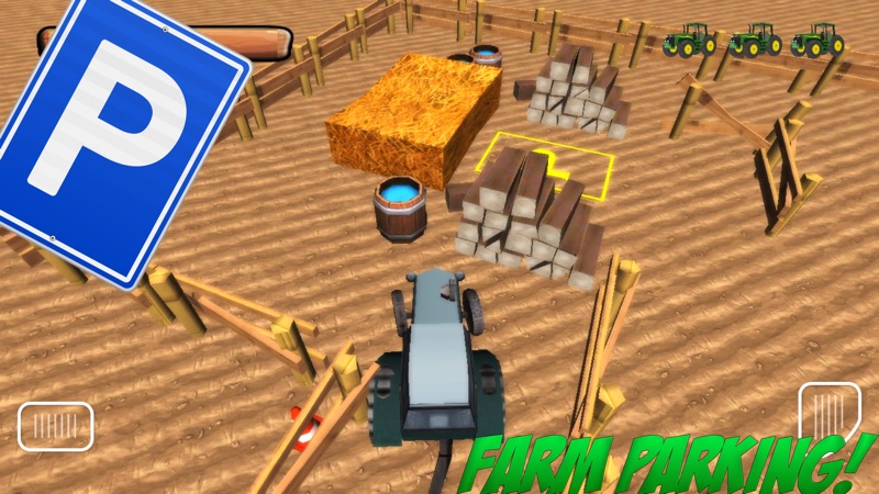 3D Farm-ing Tractor Park-ing School Drive-r Simulator screenshot 1