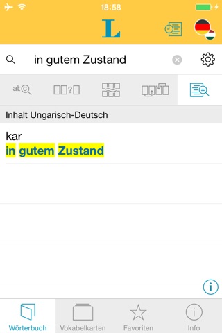 Ungarisch Deutsch Wörterbuch screenshot 3