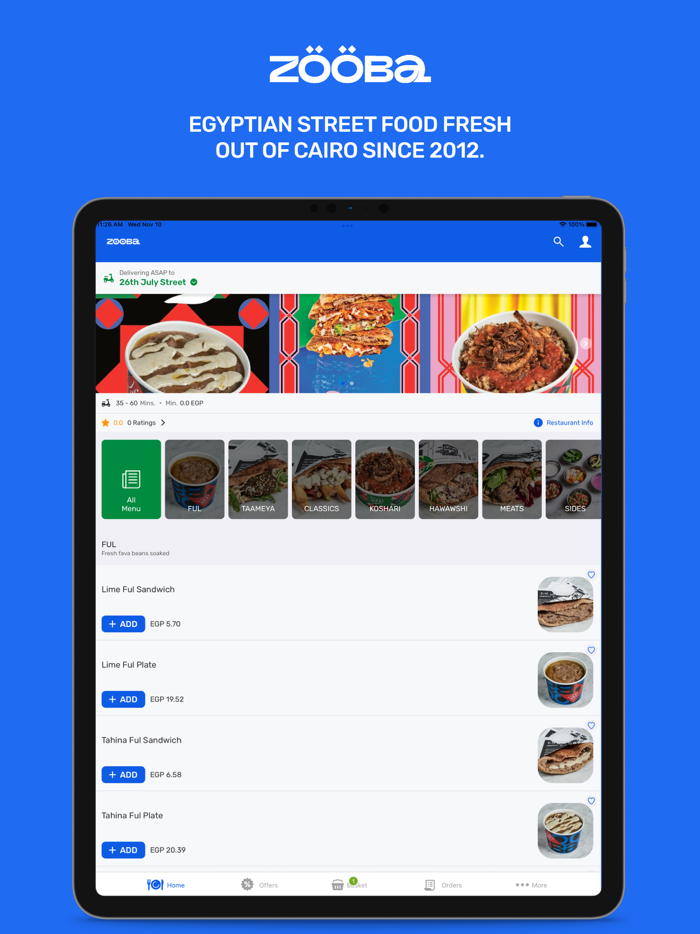 Zooba Fresh Out of Cairo