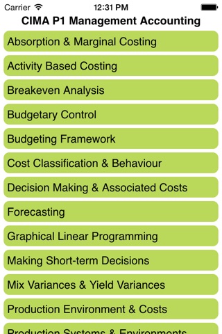 CIMA P1 Management Accounting screenshot 2