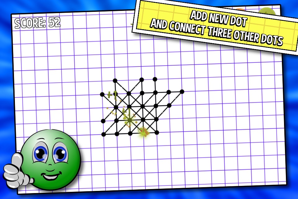 Risti Four Dot Puzzle 2015 - brain training with lines and dots for all age screenshot 2