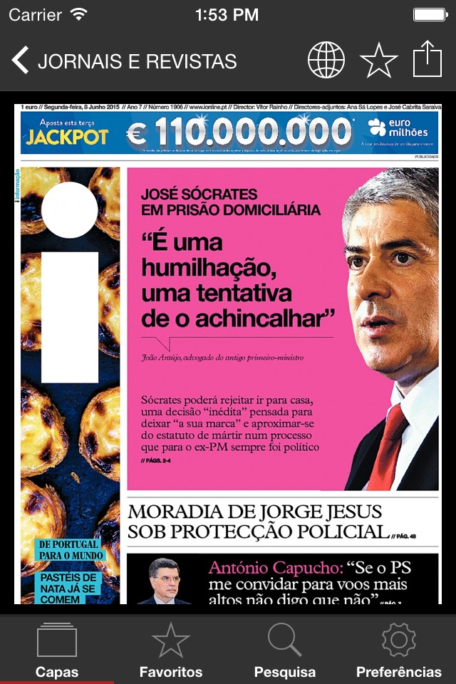 Jornais e Revistas screenshot 2