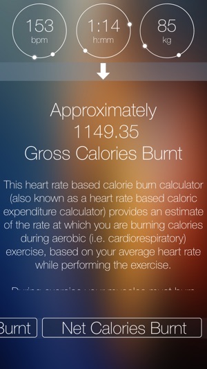 Heart Rate Based Calorie Calculator