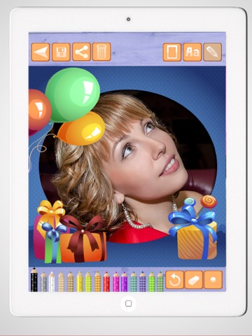 Create birthday cards and design birthday postcards to wish a happy birthday iPad screenshot 4 - Photo & Video app