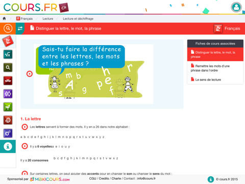 Screenshot #6 pour Cours.fr CP