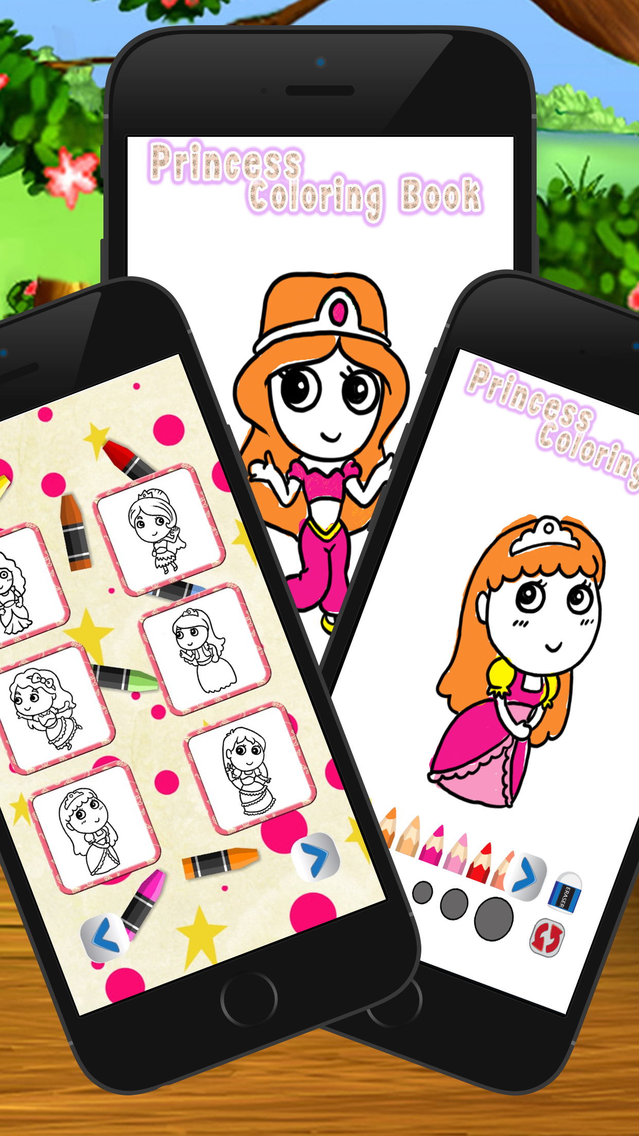 cute princess coloring book and page for kid screenshot 5