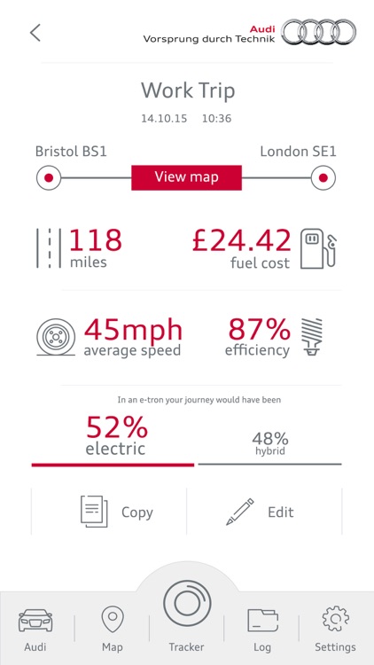 Audi Mileage Tracker