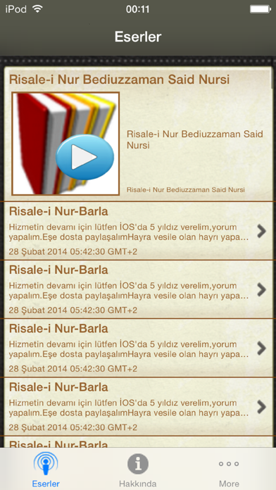 Screenshot #2 pour Risale-i Nur Dinle - Said Nursi