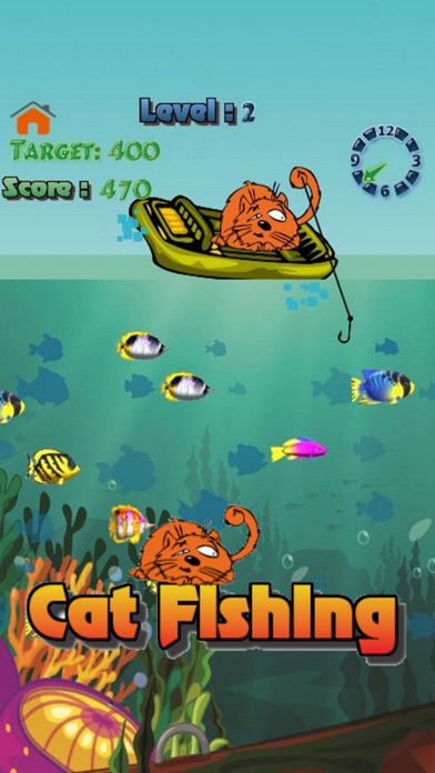 Cat Fishing - Cute Cat Free Game for Kids screenshot