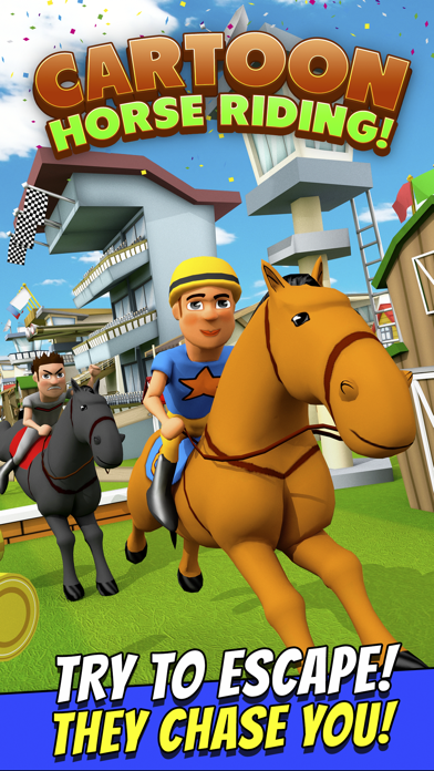 How to cancel & delete Cartoon Horse Riding Free - Horsemanship Equestrian Race Game from iphone & ipad 1