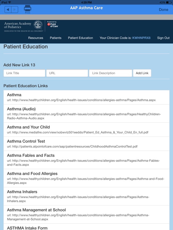 AAP Asthma Care for Clinicians screenshot-3