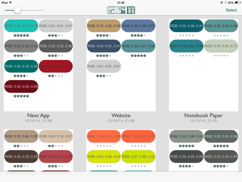 The Color App Lite - Color Palette Selection Tool iPad screenshot 4 - Utilities app