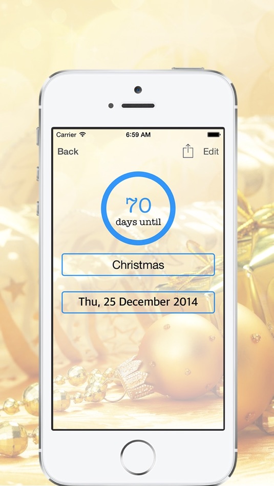 #5. Days Left - Countdown to Event Date (iOS) 由: Istiak Islam