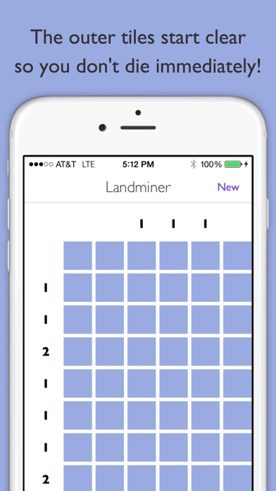 Screenshot #3 pour Landminer - Simple Minesweeper made for mobile