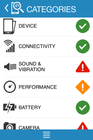 Cellebrite Self-Care Diagnostics screenshot 2