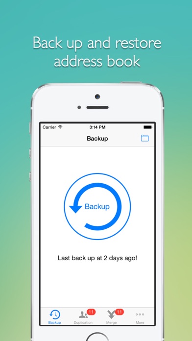 Remove duplicate contacts  -- Support backup and merge now! Screenshot