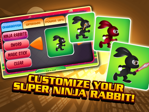 Screenshot #6 pour A Mini Ninja Rabbit Race Jump Kick Fun Run Game For Kids
