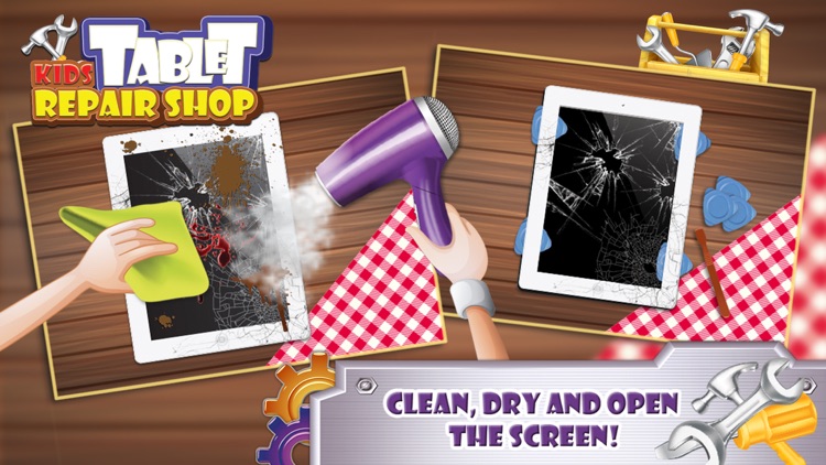 Kids Tablet Repair Shop – Fix & decorate tablet in this crazy mechanic game