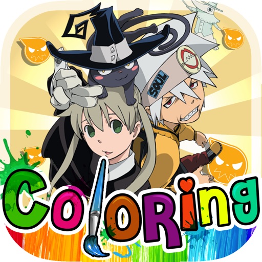 Coloring Anime & Manga Book : Cartoon Pictures Painting – Soul Eater For Kids icon