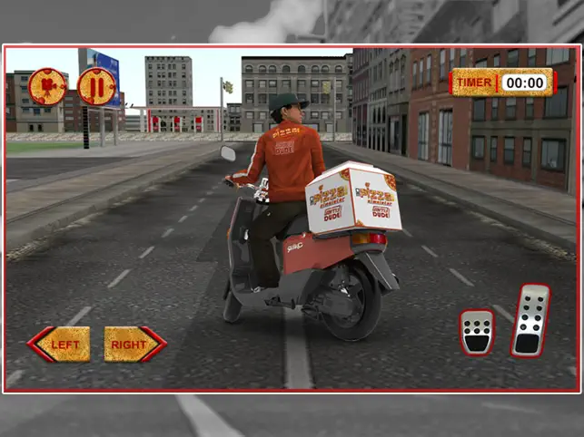 3D Pizza Boy Simulator - Crazy motor bike rider and delivery bikers riding simulation adventure game4+_3