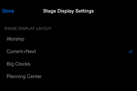 ProPresenter Stage Display screenshot 2