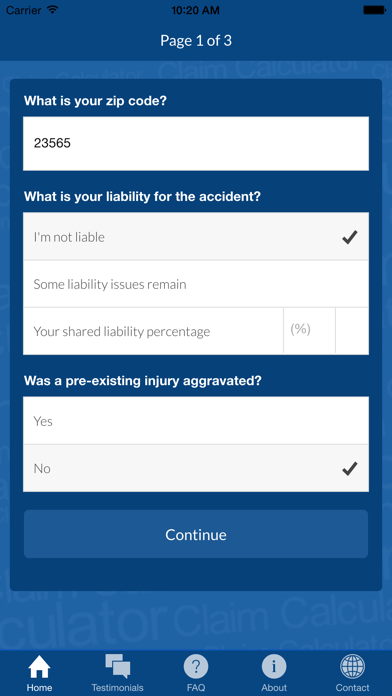 How to cancel & delete Accident Injury Claim Calculator from iphone & ipad 3