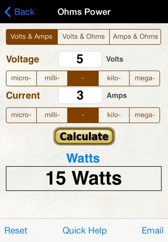 Ohms Law for Power EduCalc screenshot 4