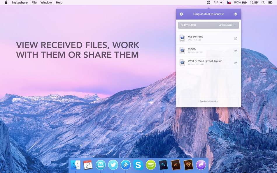 #4. Instashare - Transfer files (macOS) 由: Lukas Foldyna