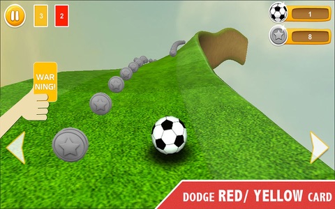 Impossible Goal Roll 3D : Football Soccer screenshot 4