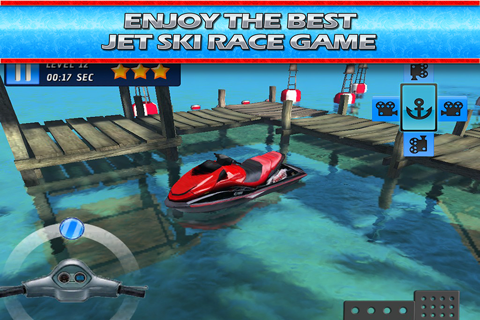 JetSki Water Sports Bike Skill Racing Ride 3D Parking Race Game screenshot 4