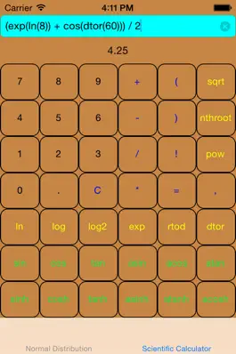 Game screenshot Scientific Calculator With Normal/Gaussian Distribution apk