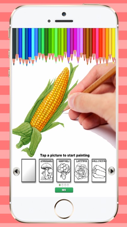 Coloring Book Vegetables