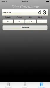 DietCalculator Free screenshot #1 for iPhone