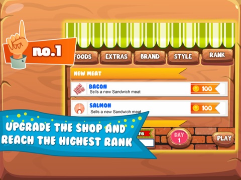 Sandwich Lunch Food Maker Mania - sim mama story & make cooking dash games for kids iPad screenshot 4 - Games app