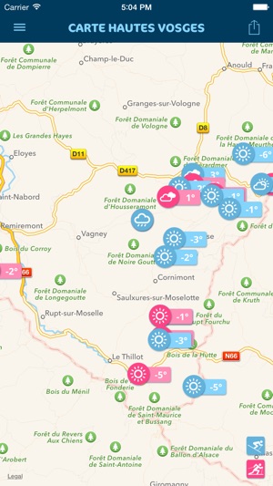 Vosges Neige - Bulletin d’enneigement et météo des stations (圖4)-速報App