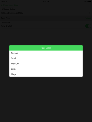 Emergency Chat iPad screenshot 3 - Utilities app