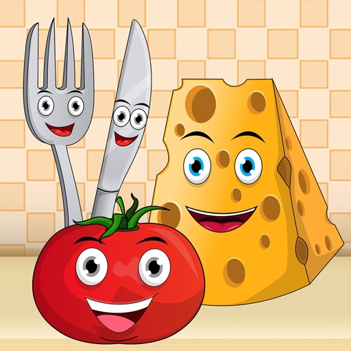 Peekaboo kids kitchen - Toddler first words learning iOS App