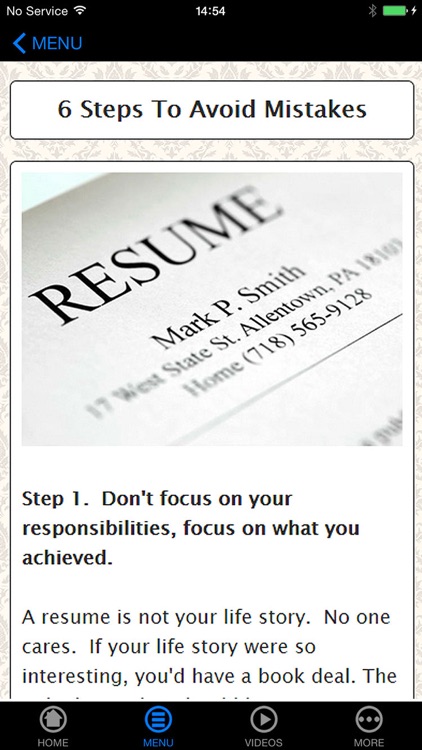 A+ Avoid Resume Mistakes - Check Before Submit