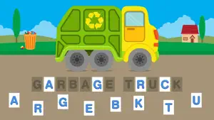 First Words Trucks and Things That Go - Educational Alphabet Shape Puzzle for Toddlers and Preschool Kids Learning ABCs screenshot #1 for iPhone