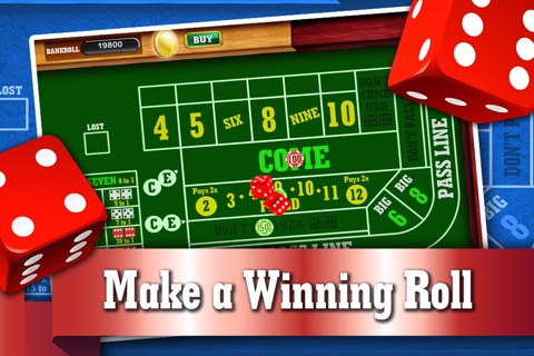 Atlantic City Craps Table FREE - Addicting Gambler's Casino Table Dice Game screenshot 2