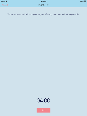 Intimacy - Can 36 Questions Make You Fall In Love With Anyone? iPad screenshot 2 - Entertainment app