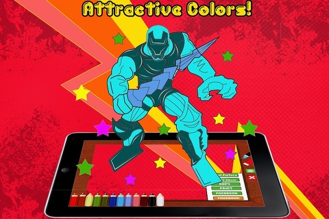 Color robot Pro - child coloring and paint book screenshot 3